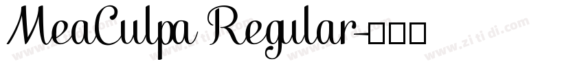 MeaCulpa Regular字体转换